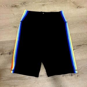 Spiritual Gangster Rainbow Bike Shorts size S
